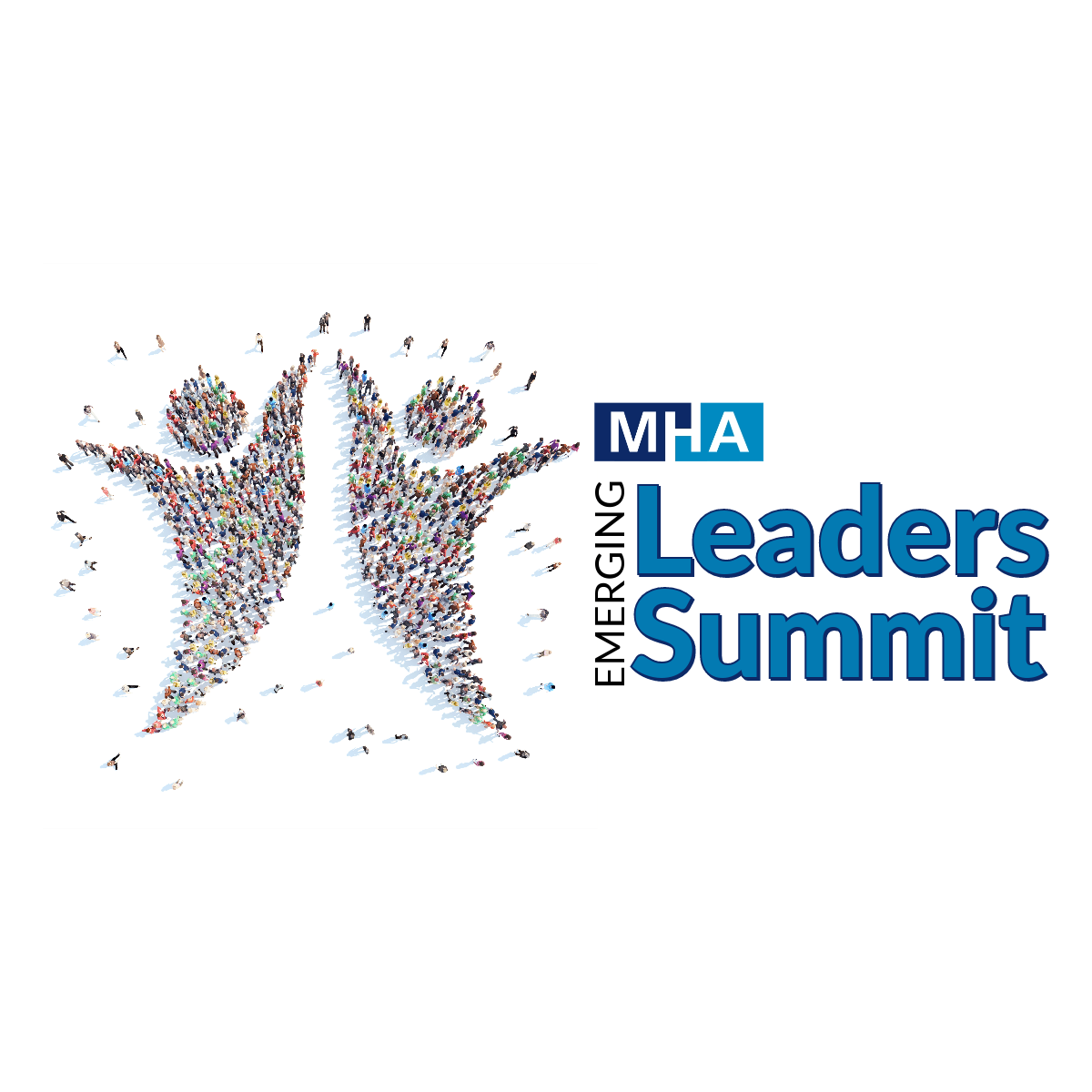A logo for MHA's Emergin Leaders Summit