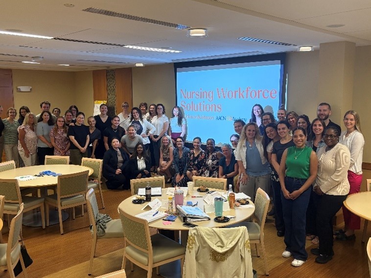 Nurses convened for a Healthy Work Environment Academy kickoff at MHA’s Burlington headquarters on June 25.