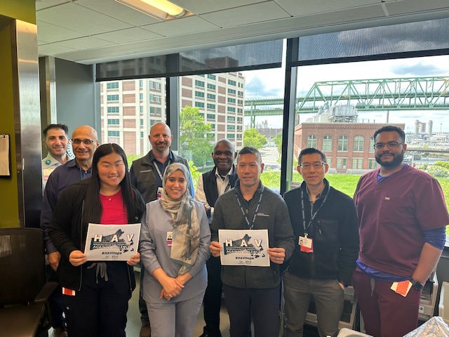 Hospital staff advocating for zero tolerance toward violence in healthcare on HAVHope Day